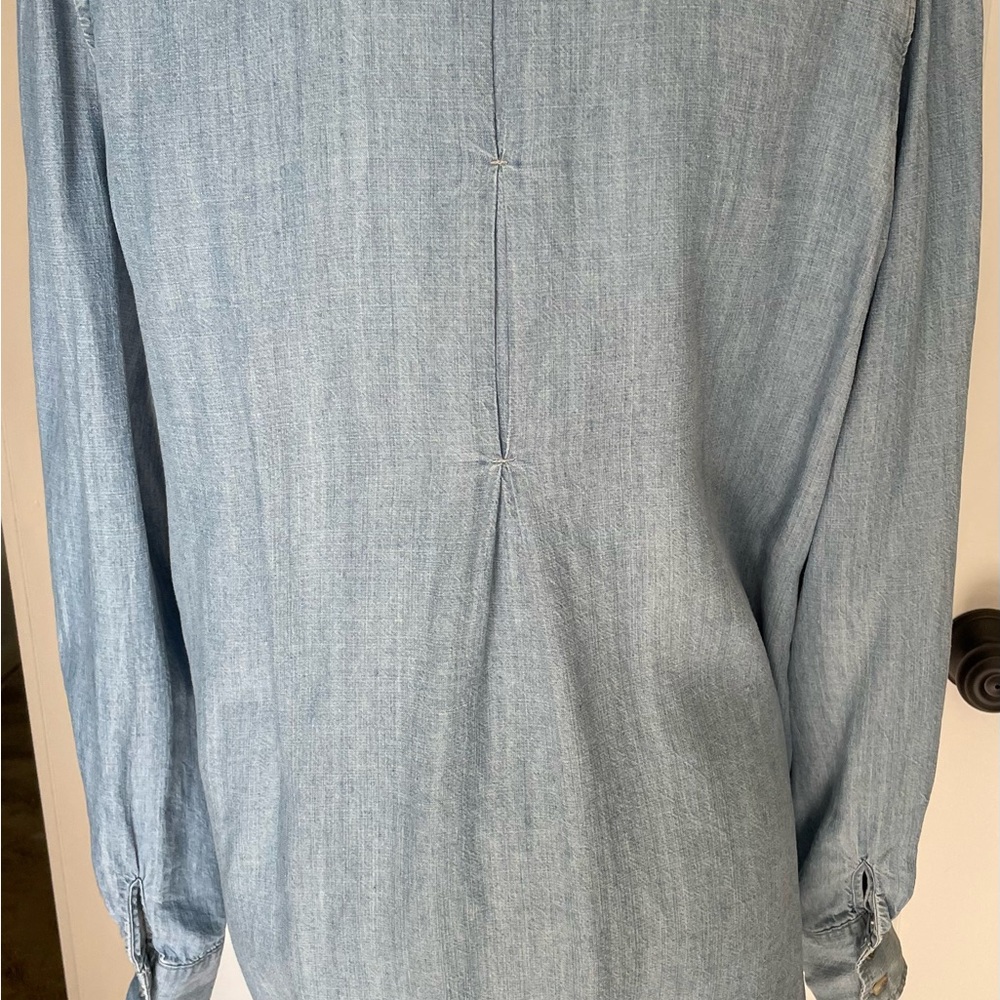 Democracy Chambray Button Down Shirt - Picture 8 of 9